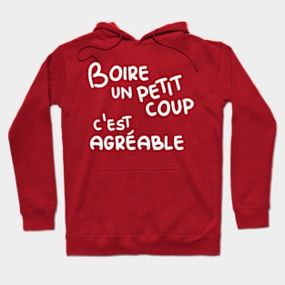 Boire un petit coup c'est agréable (Having a little drink is enjoyable) - Wine Lover Hoodie